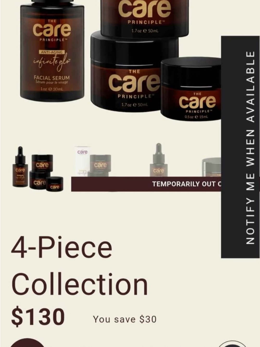 4-Piece Skincare Collection - Brown